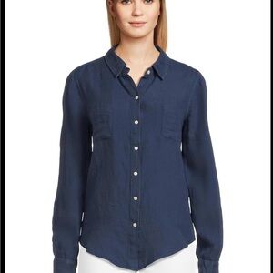 Lilly Pulitzer Deep Blue Button-Down Shirt